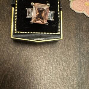 Elegant Gold and Silver Gemstone Ring